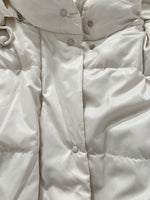 Carica l&#39;immagine nel visualizzatore di Gallery, Giacca vintage Moncler bianco con cappuccio tg M
