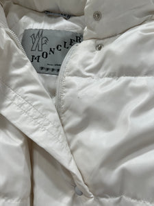 Giacca vintage Moncler bianco con cappuccio tg M