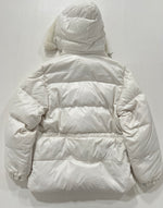 Carica l&#39;immagine nel visualizzatore di Gallery, Giacca vintage Moncler bianco con cappuccio tg M
