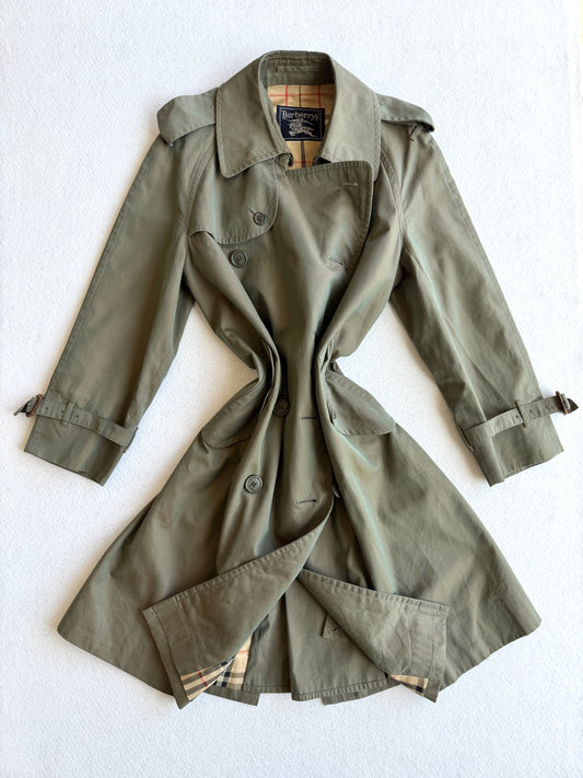 Trench vintage Burberry verde tg S/M