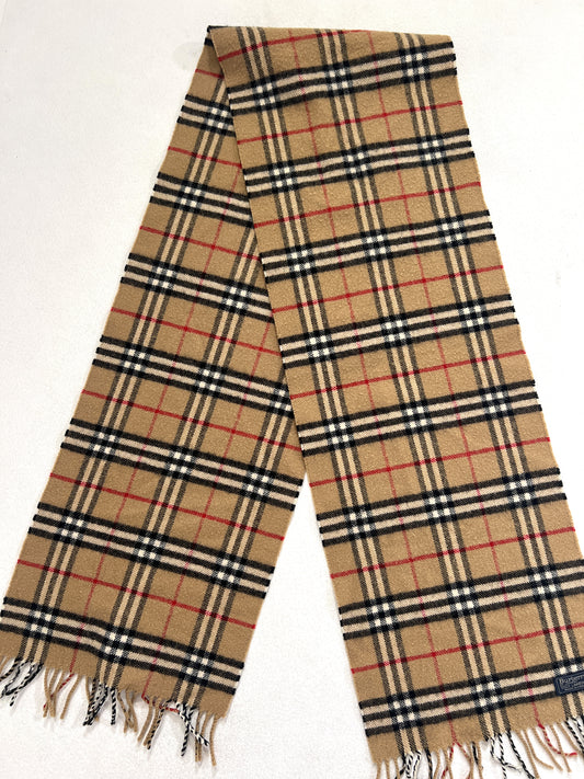 Sciarpa vintage Burberry tartan lana