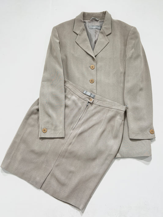 Tailleur vintage Max Mara giacca/gonna tg 48