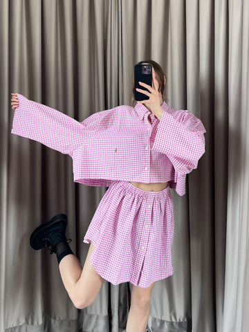 Coordinato vintage Ralph Lauren rosa tg U