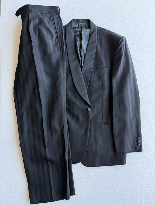 Abito vintage Valentino nero 100% seta tg XL