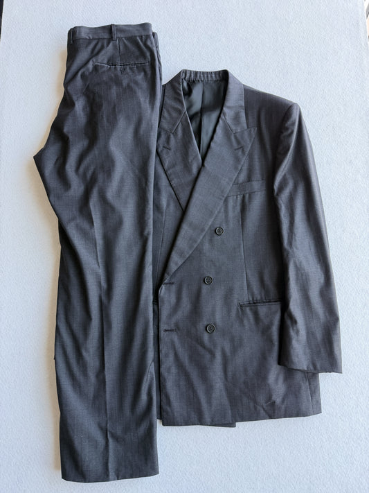 Abito vintage Burberry doppiopetto lana tg XL