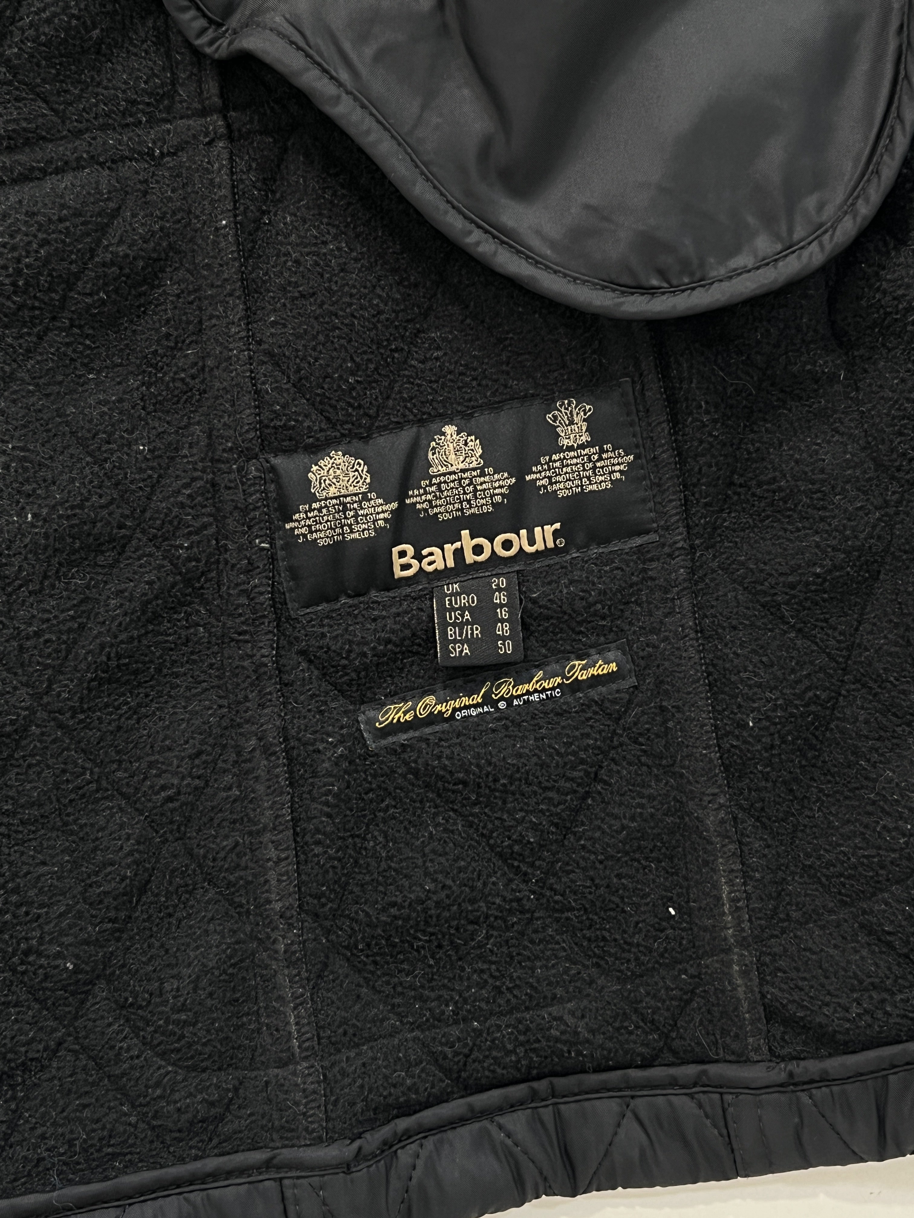 Giacca vintage Barbour in trapunta tg L/XL