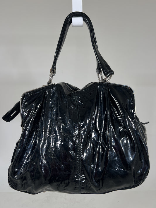 Borsa vintage Dolce & Gabbana pelle nero vernice