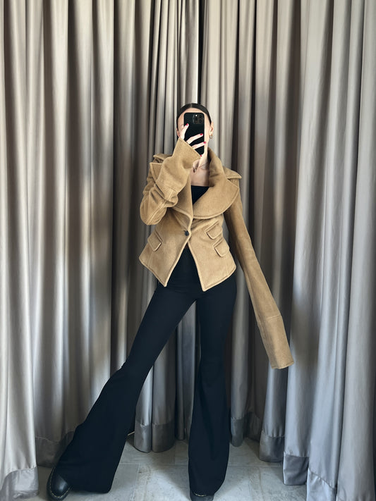 Cappotto corto vintage Dsquared2 cammello tg S