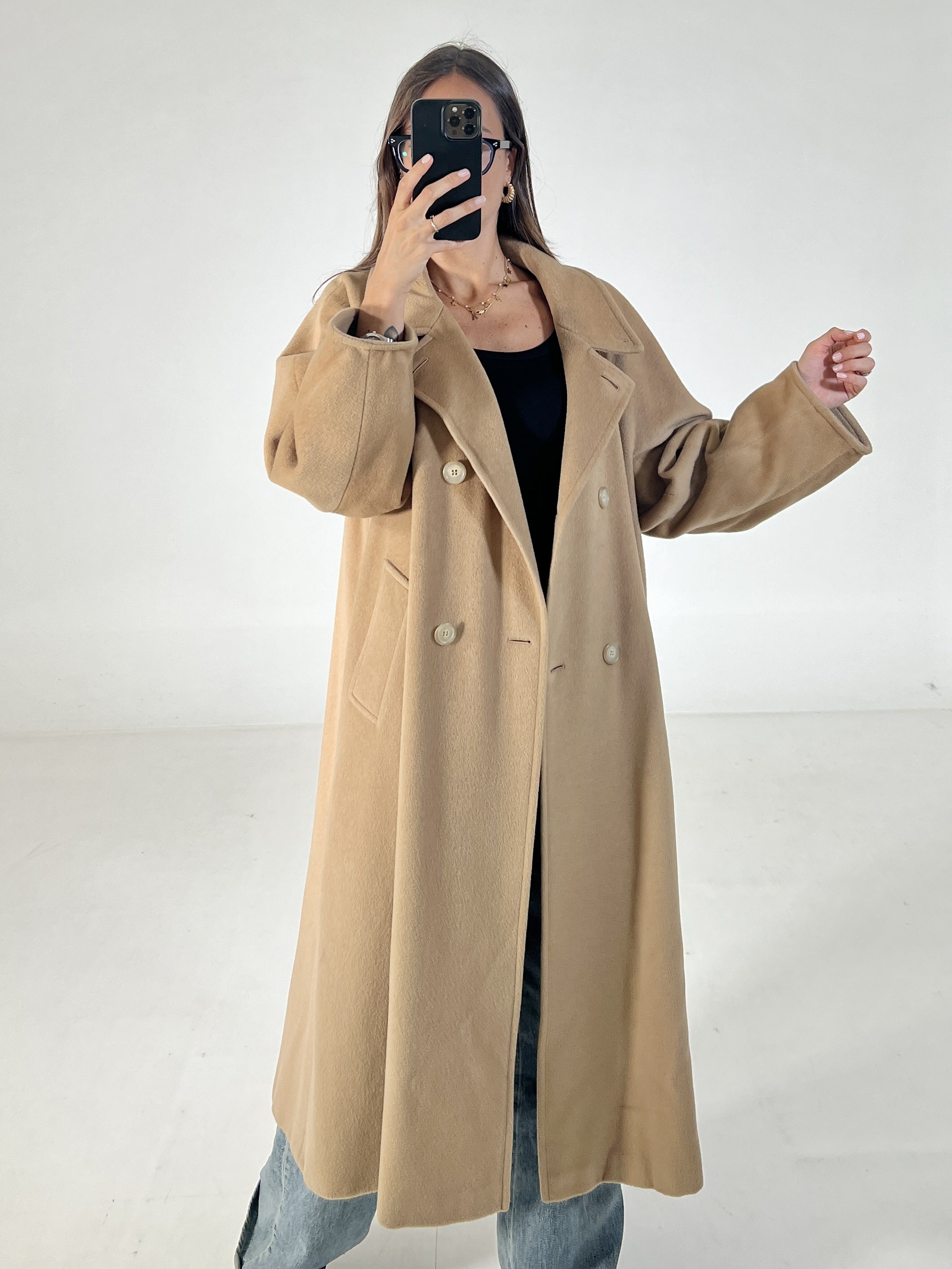 Cappotto vintage Max Mara cammello tg M