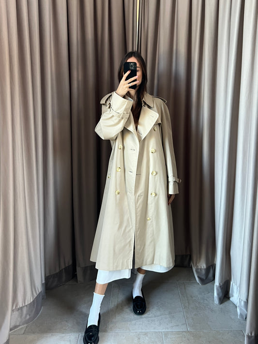 Trench vintage Burberry doppiopetto tg L/XL