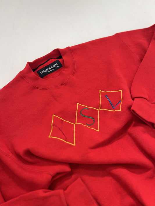 Felpa vintage YSL cotone tg L