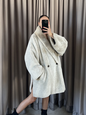 Pelliccia vintage Max Mara doppiopetto tg 40