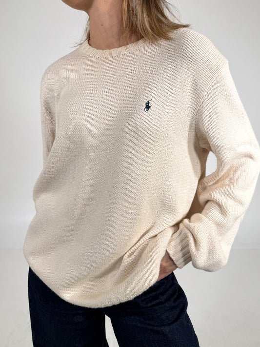 Maglia vintage Ralph Lauren panna tg M