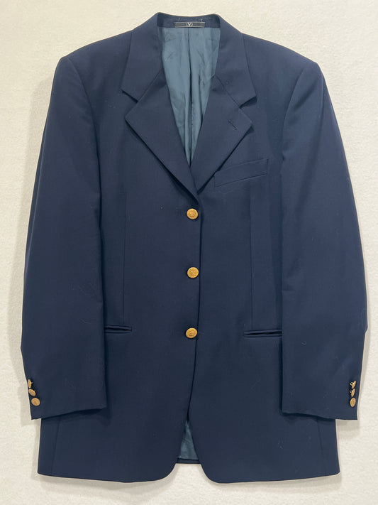 Blazer vintage Valentino blu lana tg 48