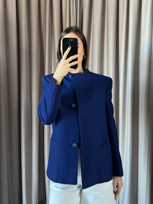 Blazer vintage C. Dior lana blu tg M