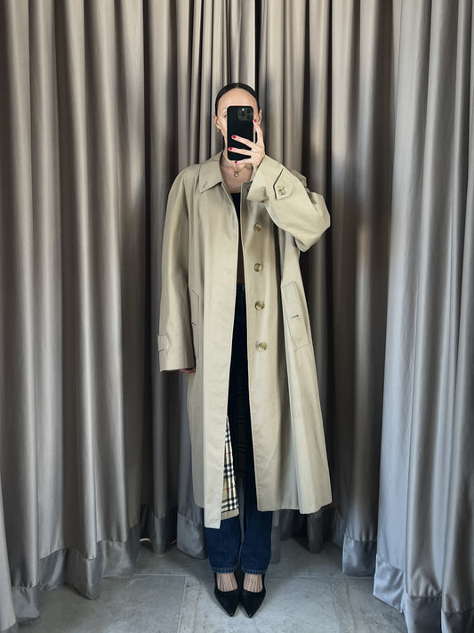 Trench vintage Burberry biscotto tg XL