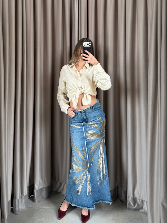 Gonna vintage Cavalli in denim tg S