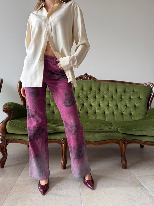 Pantaloni vintage Cavalli fantasia tg S/M