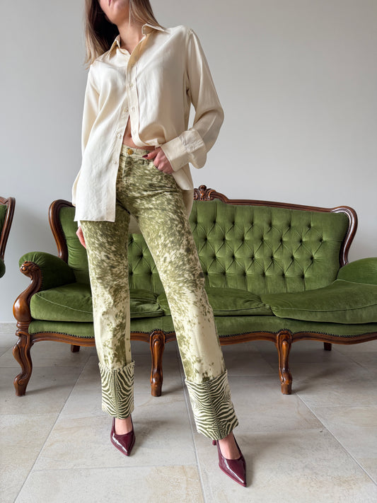 Pantaloni vintage Cavalli fantasia tg S