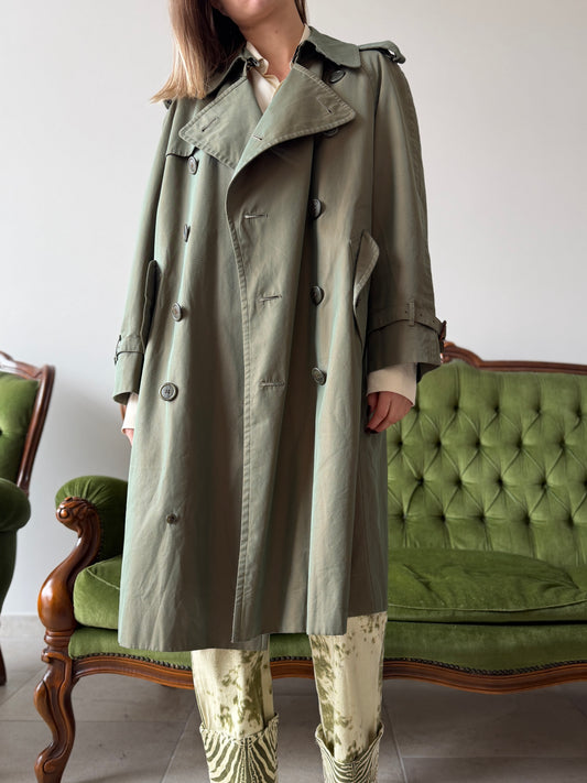 Trench vintage Burberry verde tg S/M