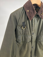 Carica l&#39;immagine nel visualizzatore di Gallery, Giacca vintage Barbour Spey verde tg S
