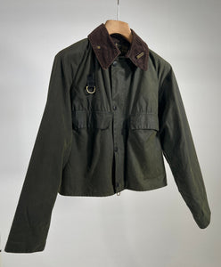 Giacca vintage Barbour Spey verde tg S