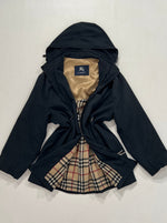 Carica l&#39;immagine nel visualizzatore di Gallery, Giacca vintage Burberry nero tg XL
