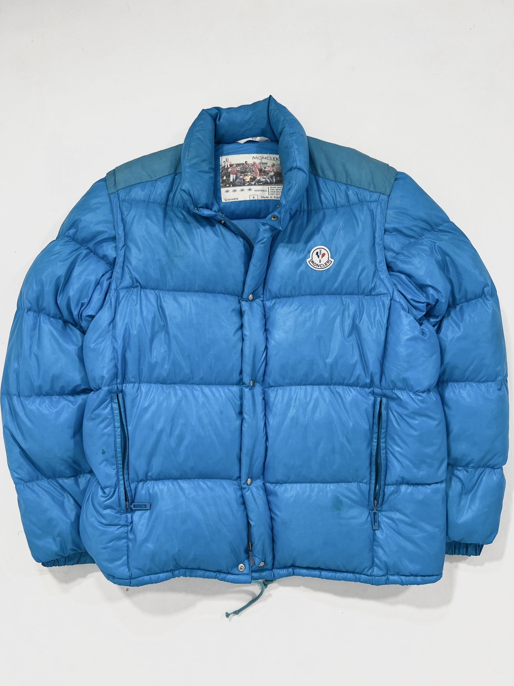 Giacca vintage Moncler Grenoble azzurro tg L – Apotheke vintage