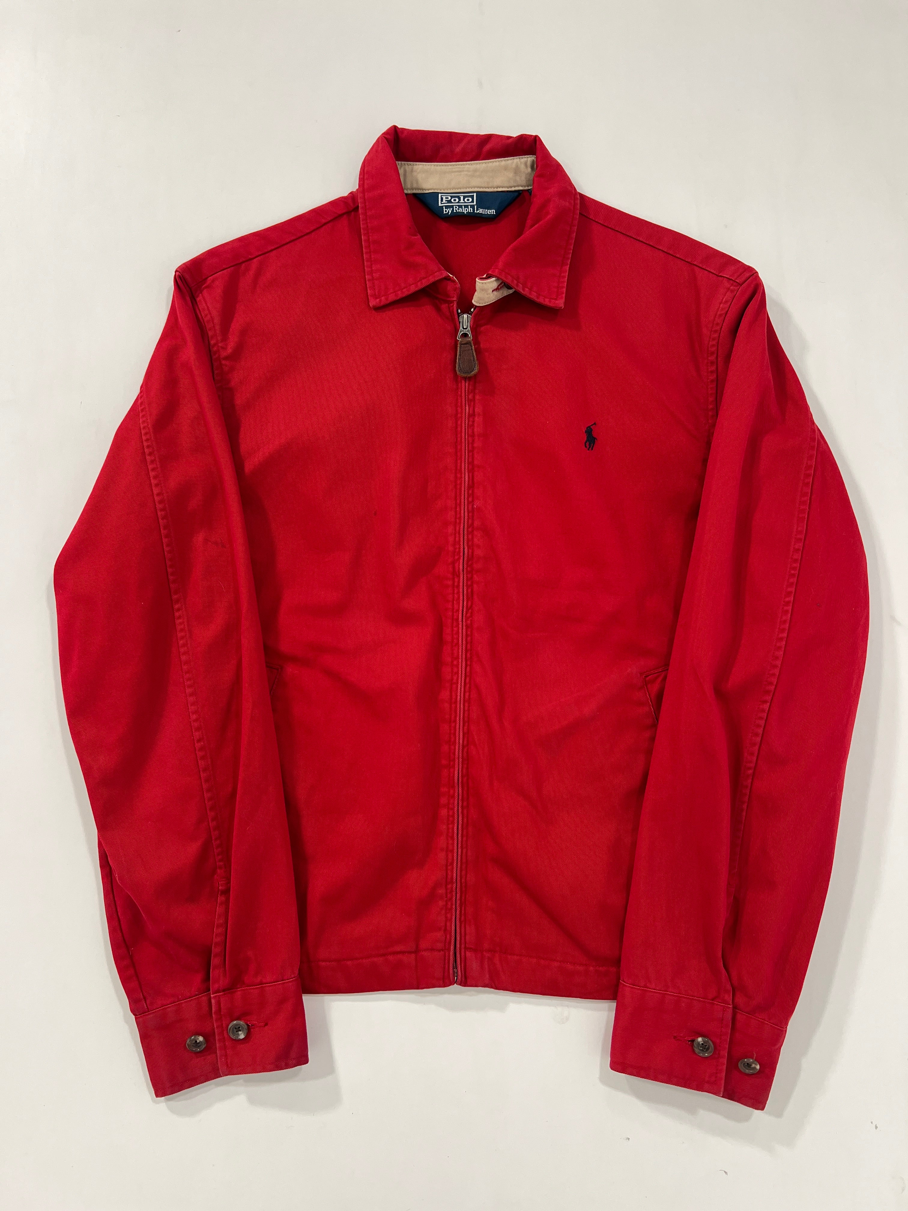 Giacca Harrington vintage Ralph Lauren rosso tg M