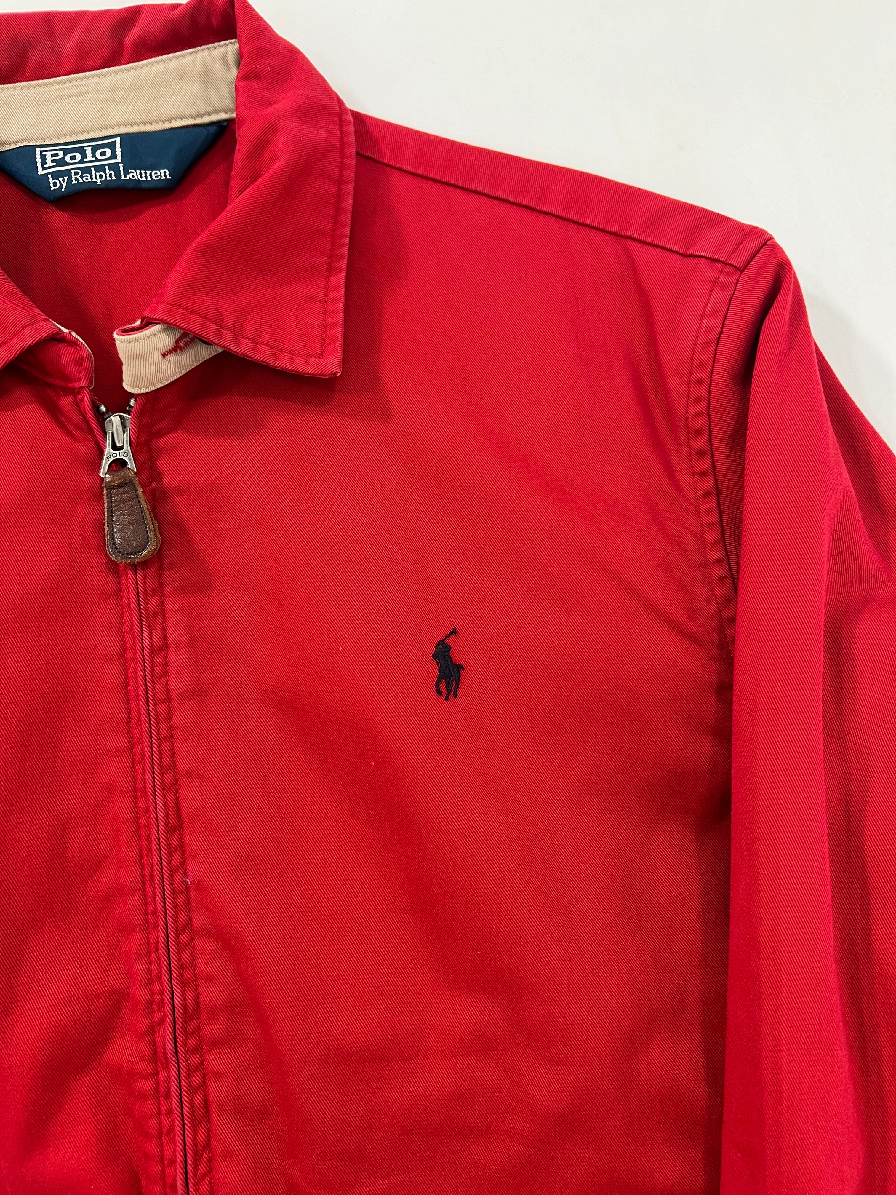 Giacca Harrington vintage Ralph Lauren rosso tg M