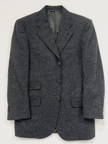 Blazer vintage Burberry grigio lana/cashmere tg 48