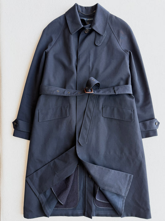 Trench vintage Ralph Lauren con interno blu tg M/L