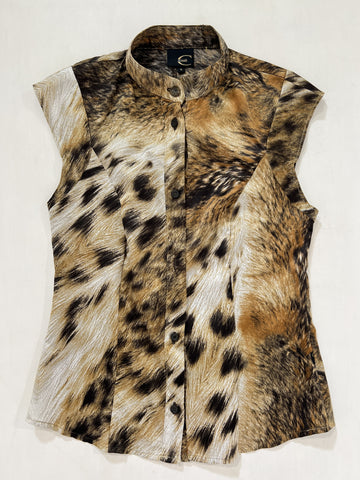 Top vintage Cavalli animalier tg S