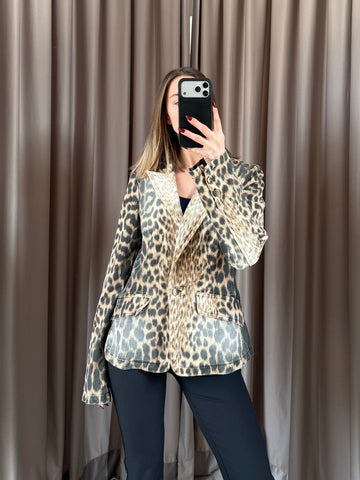 Giacca vintage Cavalli leopardo tg S/M