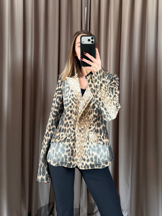 Giacca vintage Cavalli leopardo tg S/M