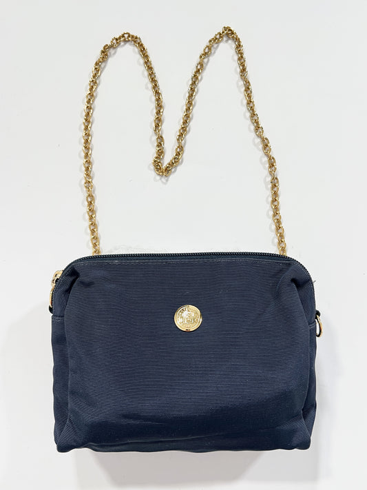 Borsa vintage Fendi blu con tracolla