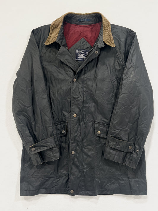 Giacca vintage Burberry antracite cerata tg 48