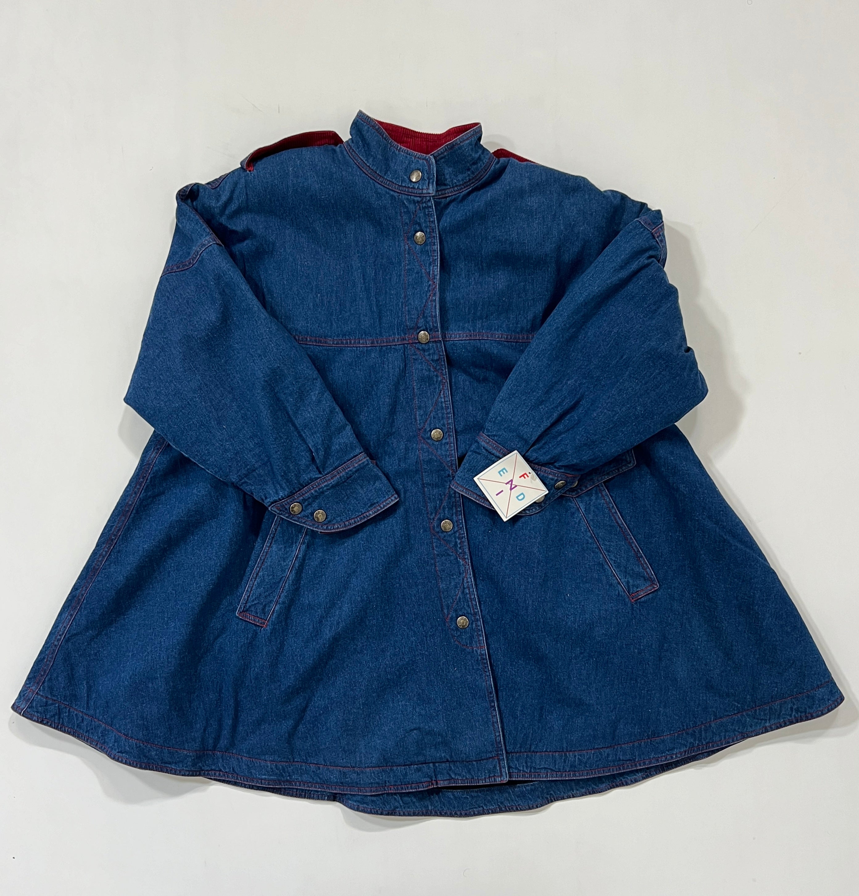 Cappotto vintage Fendi denim tg 44