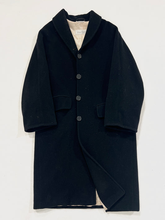 Cappotto vintage Max Mara nero lana tg 42