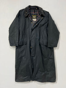 Giacca vintage Barbour Burghley blu tg L