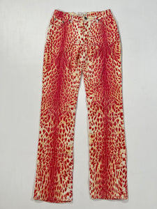 Jeans vintage Cavalli leopardo tg XS/S