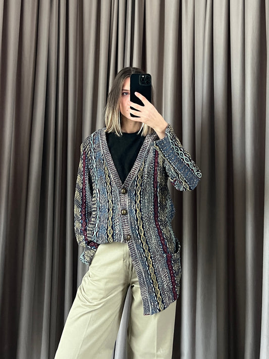 Cardigan vintage Missoni multicolor tg 44