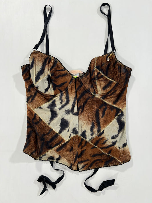 Corpetto vintage Cavalli animalier tg 44