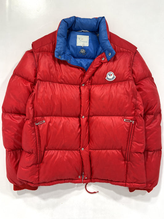 Giacca vintage Moncler Grenoble rosso tg L