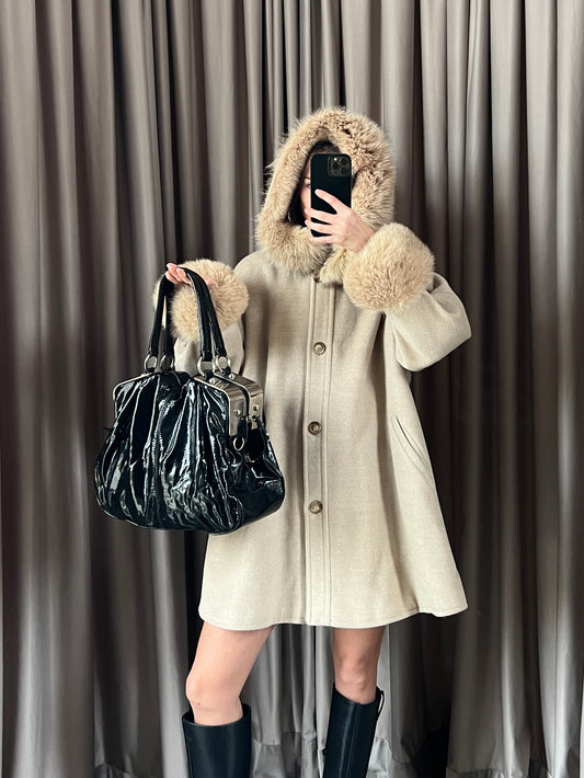 Borsa vintage Dolce & Gabbana pelle nero vernice