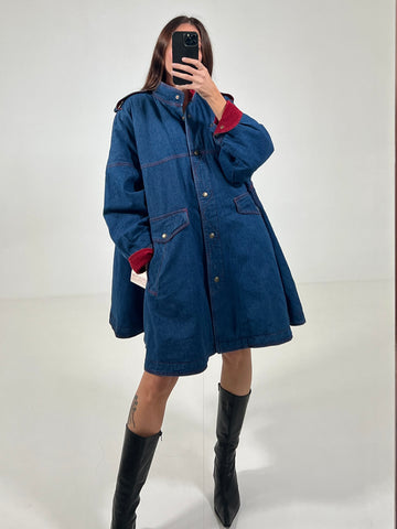 Cappotto vintage Fendi denim tg 44