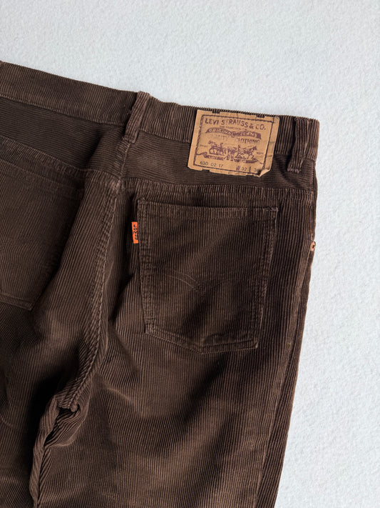 Pantalone vintage Levi's velluto marrone tg 32