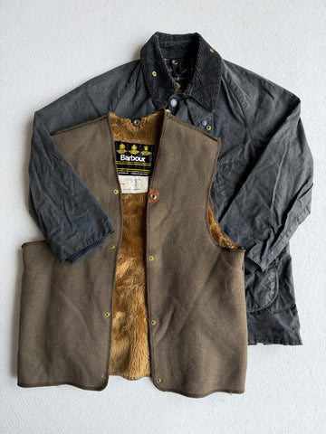 Giacca vintage Barbour bambino con interno C28