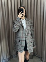 Carica l&#39;immagine nel visualizzatore di Gallery, Blazer vintage Burberry lana tg L
