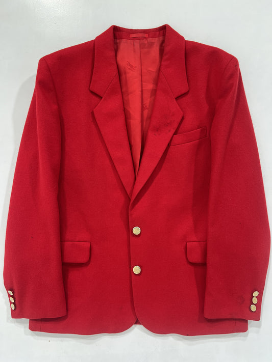 Blazer vintage Burberry rosso lana tg M